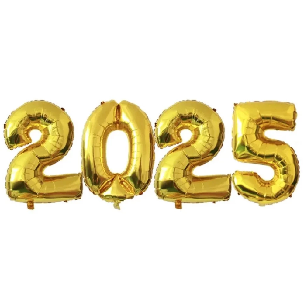 Набор цифр 2025 (70 см) 4шт Золото