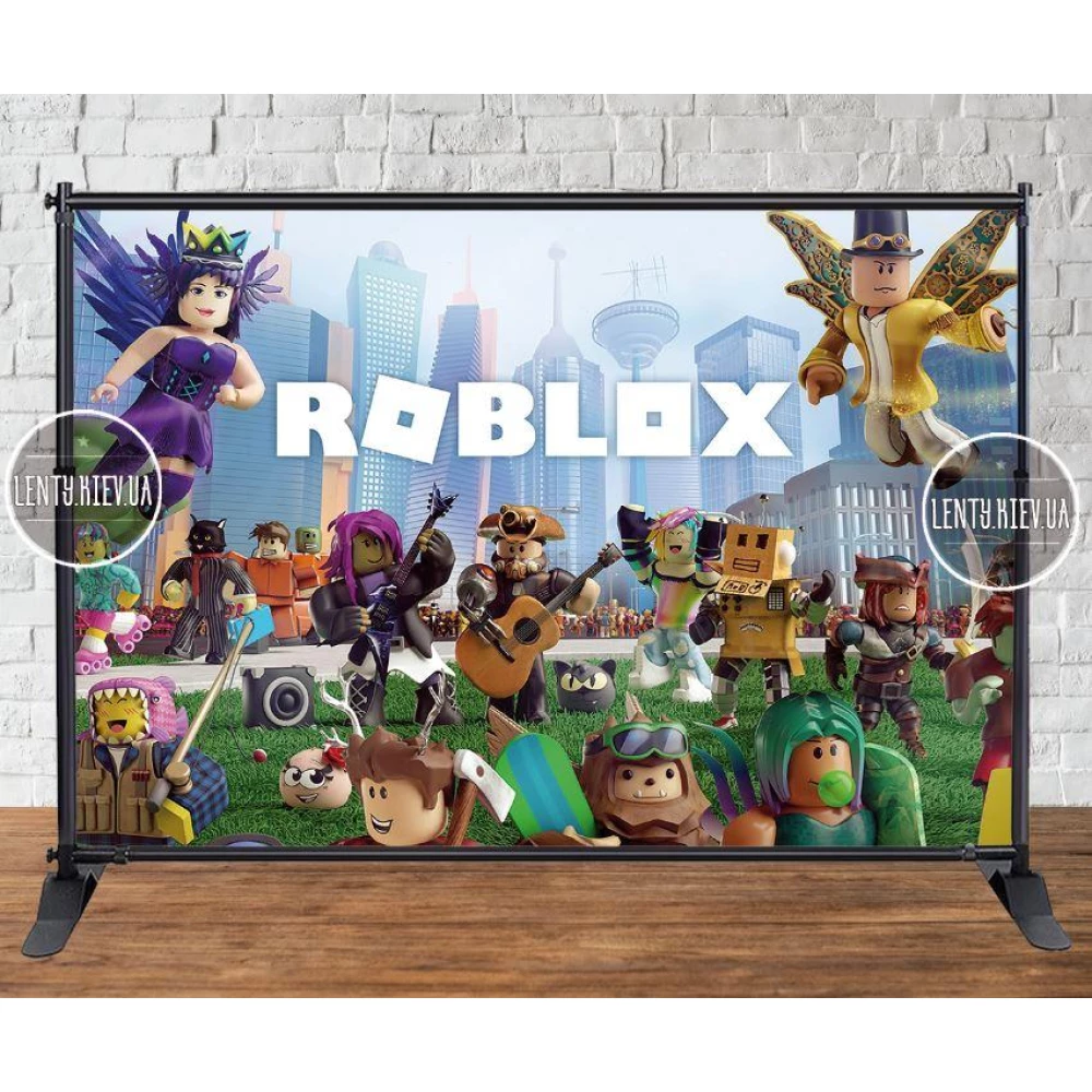 Банер “Роблокс/ROBLOX“ 3х2м — Фотозона (вініловий) на день народження