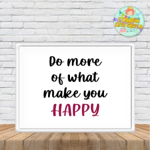 Изображение товара - Постер мотивационный “Do more of what make you happy“  горизонтальный А3